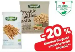Interspar Biopont snacktermék ajánlat