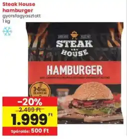 Interspar Steak House hamburger ajánlat