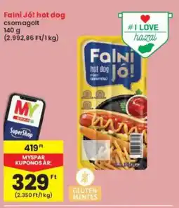 Interspar Falni Jó! hot dog ajánlat