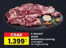 Interspar S-BUDGET sertés kolbászhús csomag ajánlat