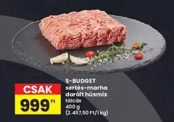 Interspar S-BUDGET sertés-marha darált húsmix ajánlat