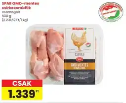 Interspar SPAR GMO-mentes csirkecombfilé ajánlat