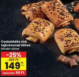 Interspar Csokoládés rúd tejkrémmel töltve ajánlat