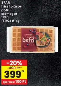Interspar SPAR friss tojásos gofri ajánlat