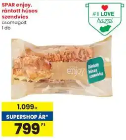 Interspar SPAR enjoy. rántott húsos szendvics ajánlat