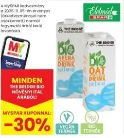 Interspar The Bridge Bio növényi ital ajánlat