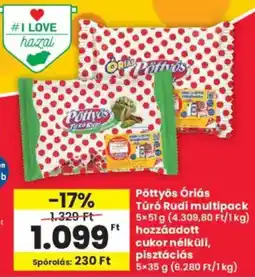 Interspar Pöttyös Óriás Túró Rudi multipack ajánlat