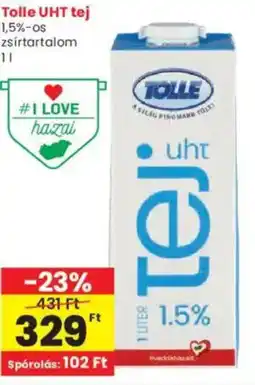 Interspar Tolle UHT tej ajánlat