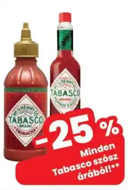 Interspar Tabasco szósz ajánlat