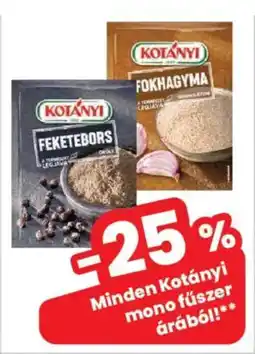 Interspar Kotányi mono fűszer ajánlat