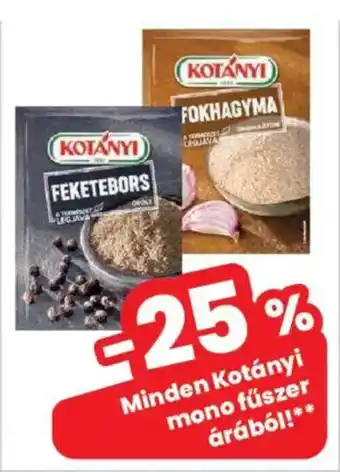 Interspar Kotányi mono fűszer ajánlat