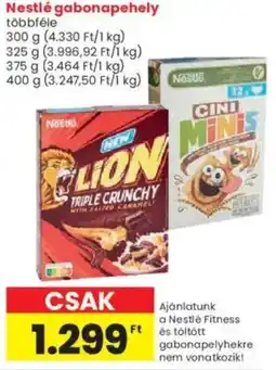 Interspar Nestlé gabonapehely ajánlat