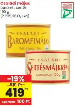 Interspar Családi májas ajánlat