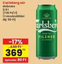 Interspar Carlsberg sör ajánlat