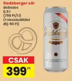 Interspar Radeberger sör ajánlat