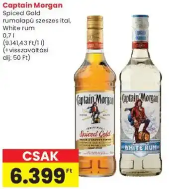 Interspar Captain Morgan Spiced Gold rumalapú szeszes ital ajánlat