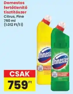 Interspar Domestos fertőtlenítő tisztítószer ajánlat