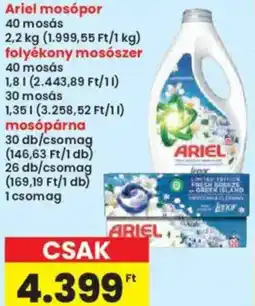 Interspar Ariel mosópor / folyékony mosószer / mosópárna ajánlat