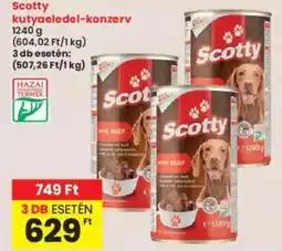 Interspar Scotty kutyaeledel-konzerv ajánlat