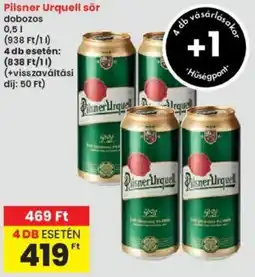 Interspar Pilsner Urquell sör ajánlat