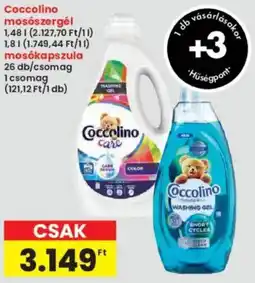 Interspar Coccolino mosószergél, mosókapszula ajánlat