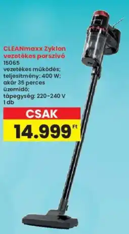 Interspar CLEANmaxx Zyklon vezetékes porszívó 15065 ajánlat