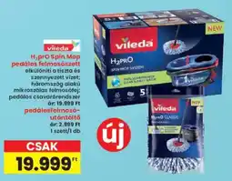 Interspar Vileda H₂pro Spin Mop pedálos felmosószett ajánlat