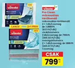 Interspar Vileda Pro Clean mikroszálas törlőkendő ajánlat