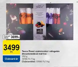 Tesco Tesco finest szaloncukor-válogatás étcsokoládéval mártva ajánlat