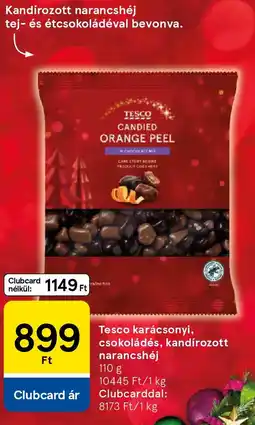 Tesco Tesco karácsonyi, csokoládés, kandírozott narancshéj ajánlat
