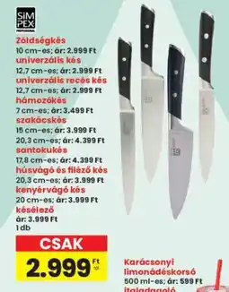 Interspar SiM PEX Zöldségkés / univerzális kés / univerzális recés kés ajánlat