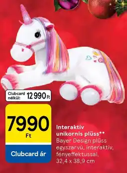 Tesco Interaktív unikornis plüss ajánlat