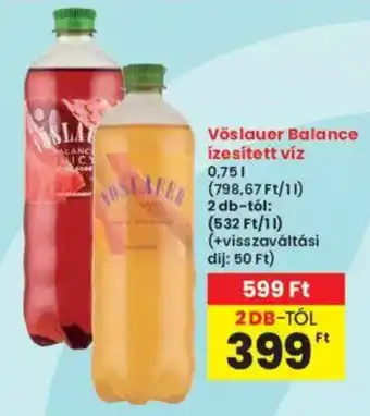 Interspar Vöslauer Balance ízesített víz ajánlat