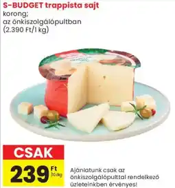 Spar Market S-BUDGET trappista sajt ajánlat