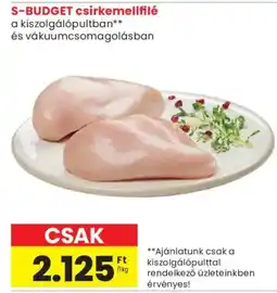 Spar Market S-BUDGET csirkemellfilé ajánlat