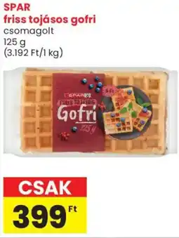 Spar Market SPAR friss tojásos gofri ajánlat