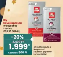 Interspar Illy kávékapszula ajánlat