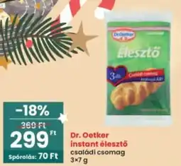 Interspar Dr. Oetker instant élesztő ajánlat