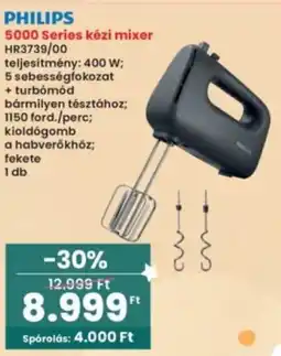 Interspar PHILIPS 5000 Series kézi mixer HR3739/00 ajánlat