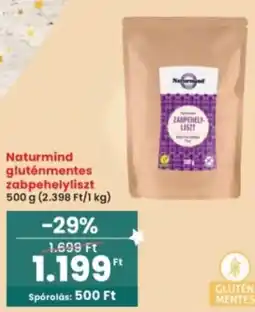 Interspar Naturmind gluténmentes zabpehelyliszt ajánlat