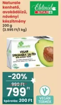 Interspar Naturale kenhető, avokádóízű, növényi készítmény ajánlat