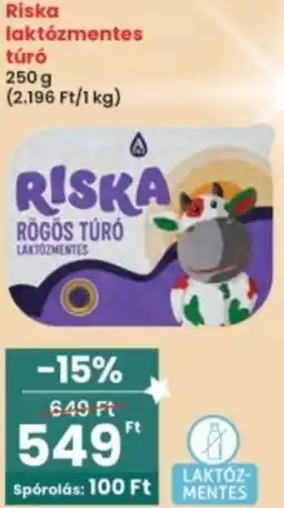 Interspar Riska laktózmentes túró ajánlat