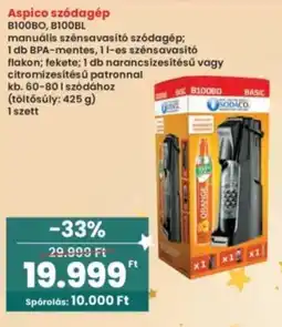 Interspar Aspico szódagép BIOOBO, BI00BL ajánlat