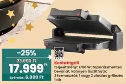 Interspar SIM PEX Kontaktgrill ajánlat