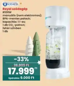 Interspar Royal szódagép R100W ajánlat
