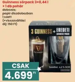 Interspar Guinness sörpack + pohár ajánlat