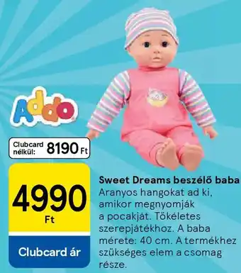 Sweet Dreams beszélő baba