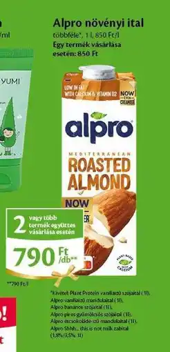 EcoFamily Alpro növényi ital ajánlat