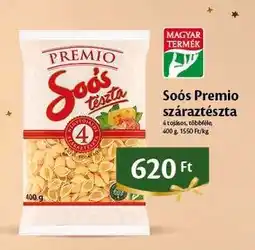 EcoFamily Soós Premio száraztészta ajánlat