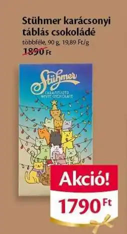 EcoFamily Stühmer karácsonyi táblás csokoládé ajánlat